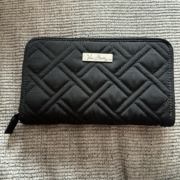 Vera Bradley Handbags - Vera Bradley Black Wallet